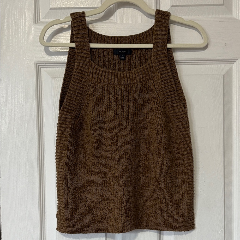 J. Crew Chocolate Knit Sleeveless Top